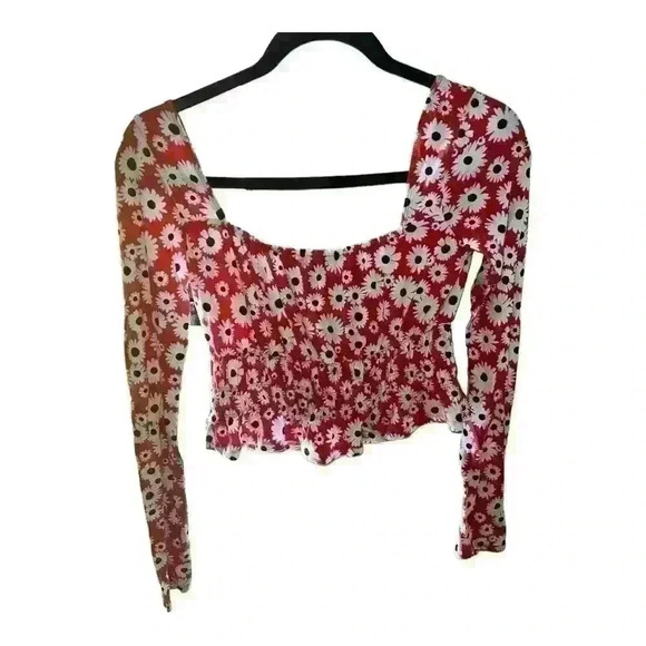 Forever 21 Floral Crop Top - Picture 2 of 2